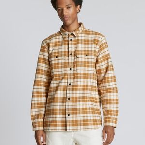 Everlane Men's Plaid Button Up Over-Shirt Casual Outdoor Layer Sz Medium
